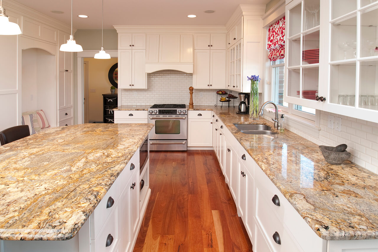 modern kitchen remodeled with custom cabinetry