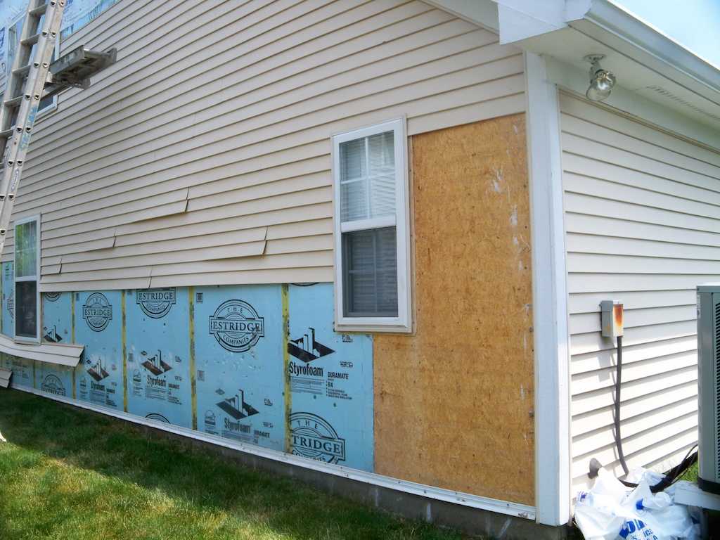 storm damaged siding